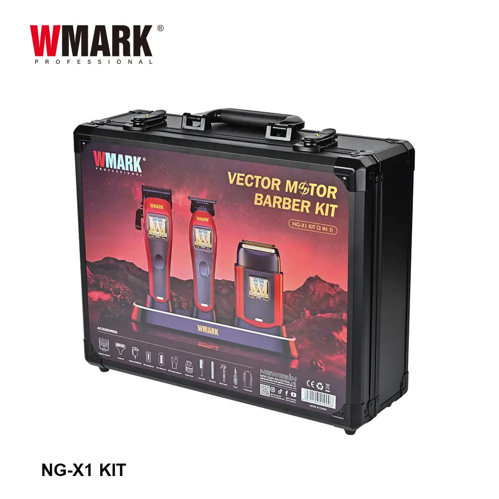 WMARK NG-X1 KIT Kit de barbero con motor vectorial profesional