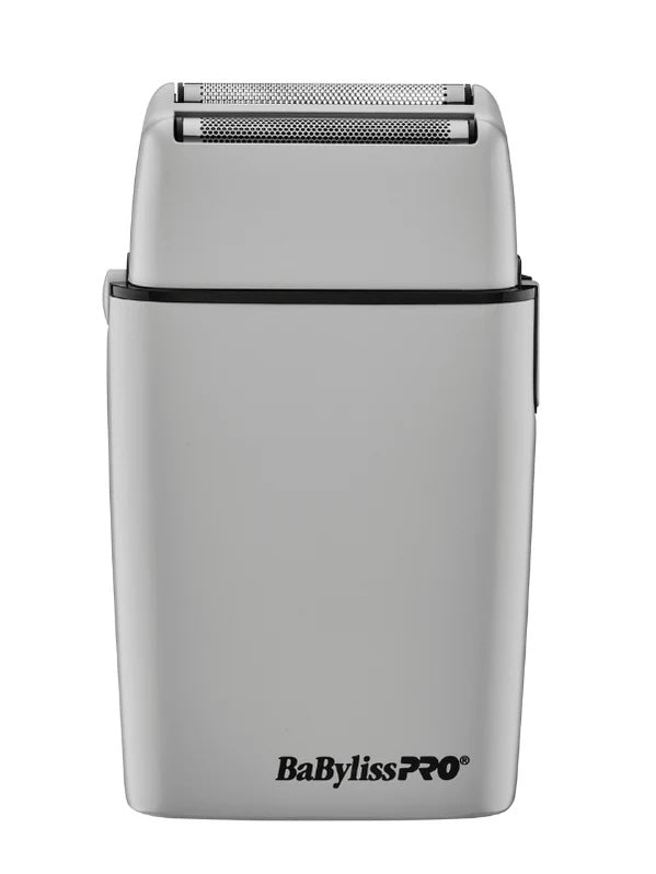 BabylissPro Grey Cord/Cordless Metal Double-Foil Shaver – Precision & Power