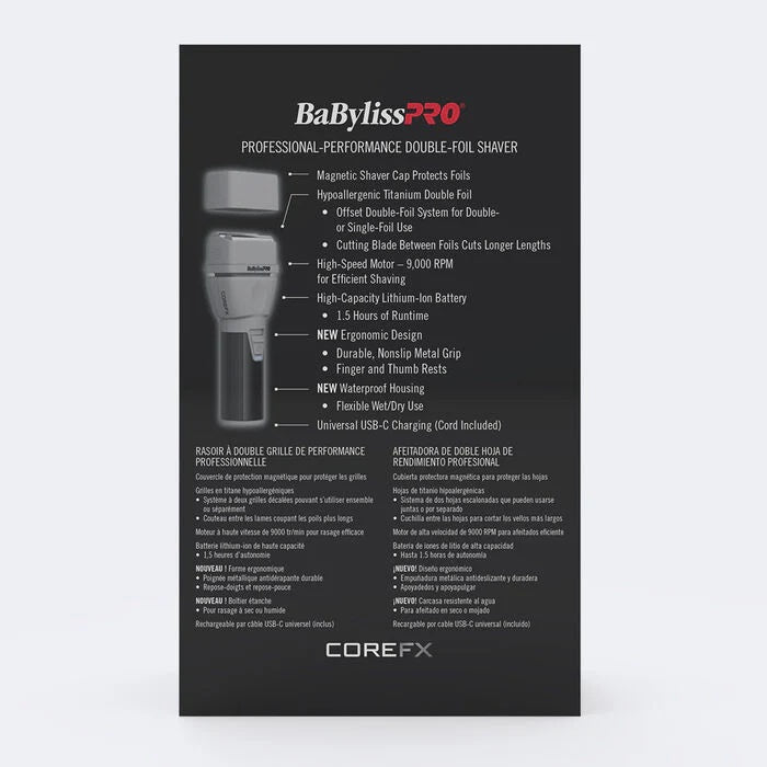BABYLISS SHAVER CORE FX DOBLE RODILLO