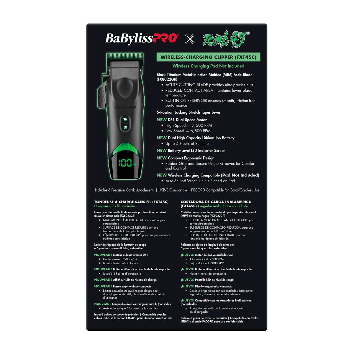 BABYLISS MAQUINA TOMB 45