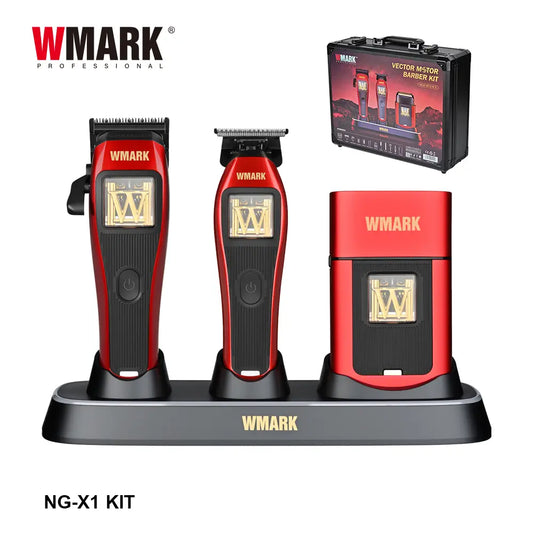 WMARK NG-X1 KIT Kit de barbero con motor vectorial profesional