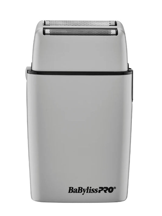 BabylissPro Grey Cord/Cordless Metal Double-Foil Shaver – Precision & Power