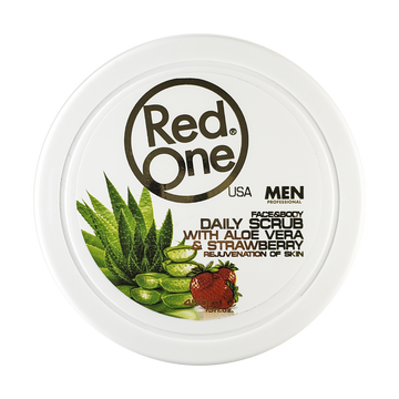 Exfoliante Red One Daily Scrub Aloe Vera & Strawberry 450ml